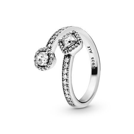 Sparkling Square & Circle Open Ring
Sterling silver, Cubic Zirconia | Pandora (US)