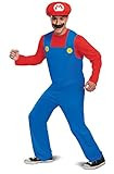 Disguise mens Mario Costume, Official Nintendo Super Mario Bros Adult Costume With Hat and Mustac... | Amazon (US)