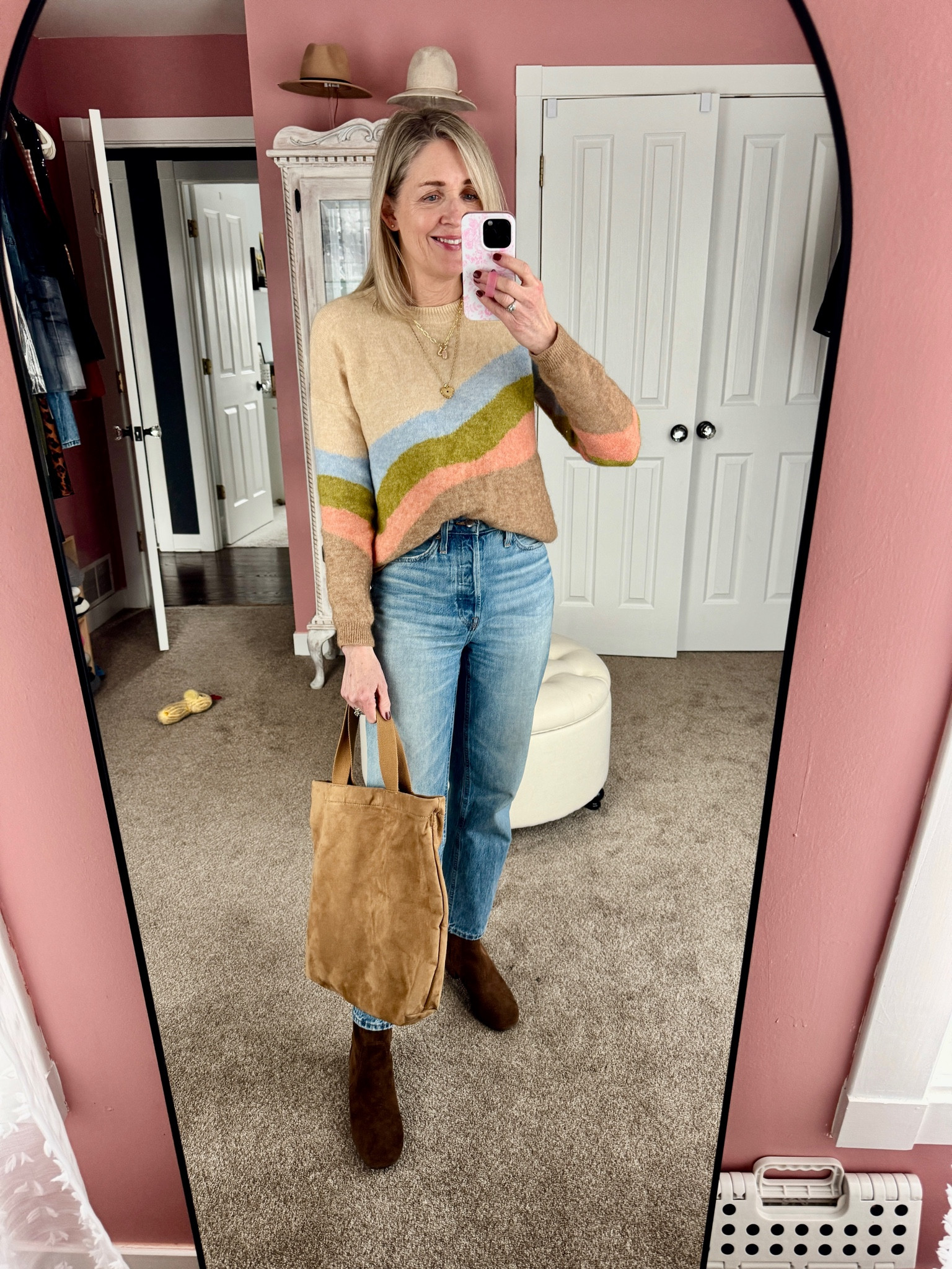 Cozy winter outfit idea.

#winteroutfits #jeans #comfortableboots #sezane 

#LTKShoeCrush #LTKOver40 #LTKSeasonal