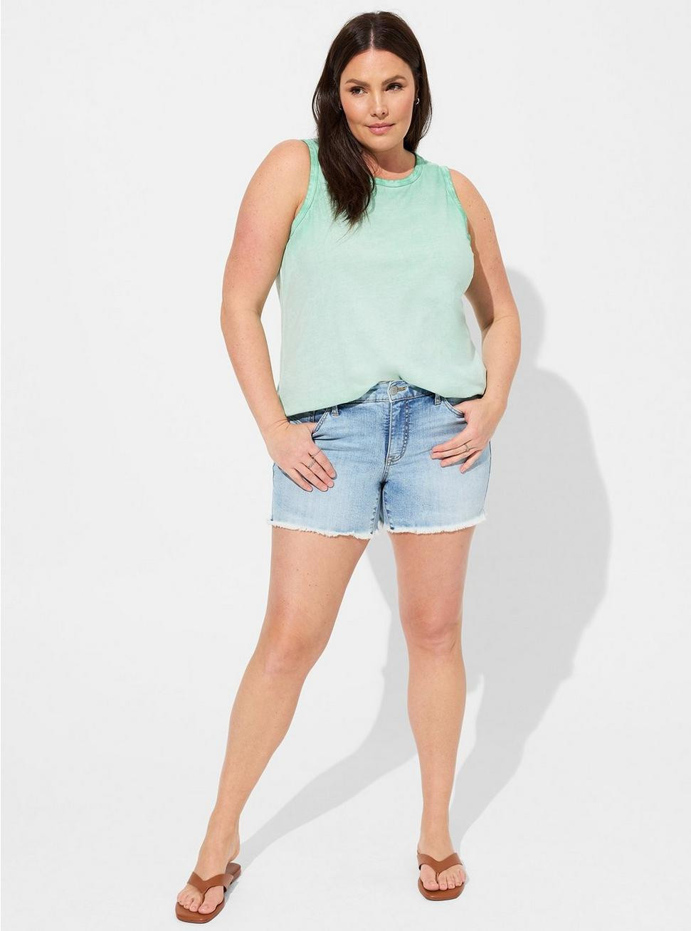 5 Inch Vintage Stretch Mid-Rise Short | Torrid (US & Canada)