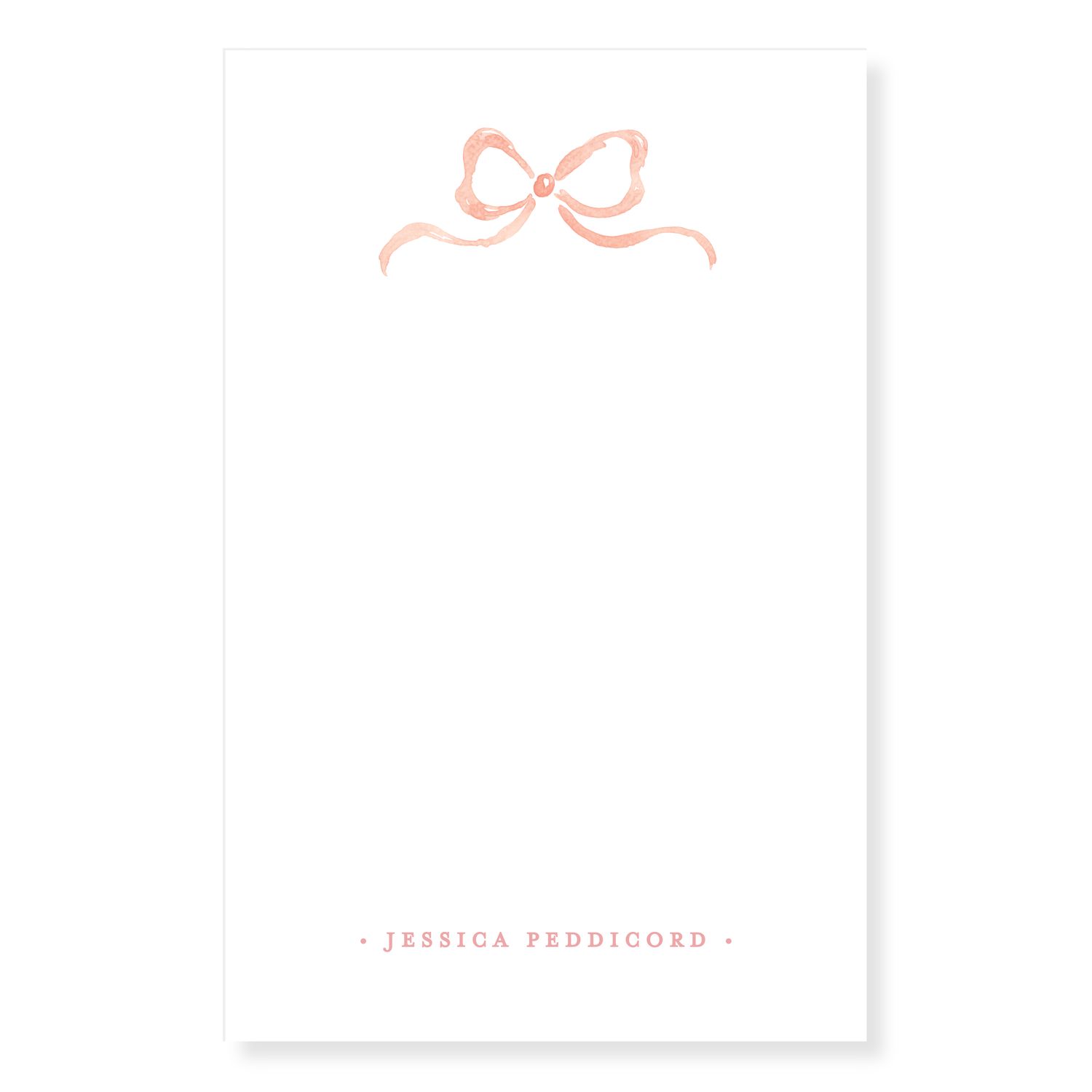 French Bow Personalized Notepad — Simply Jessica Marie | Simply Jessica Marie