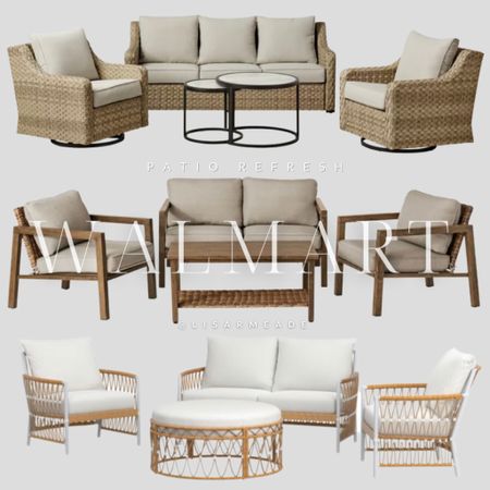 Patio Sets from Walmart - conversation set / outdoor furniture / fire pit set / affordable furniture/ affordable patio

#LTKhome