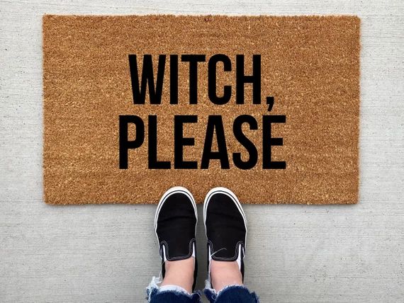 Witch Please Doormat Halloween Doormat Pumpkin Fall Decor - Etsy | Etsy (US)