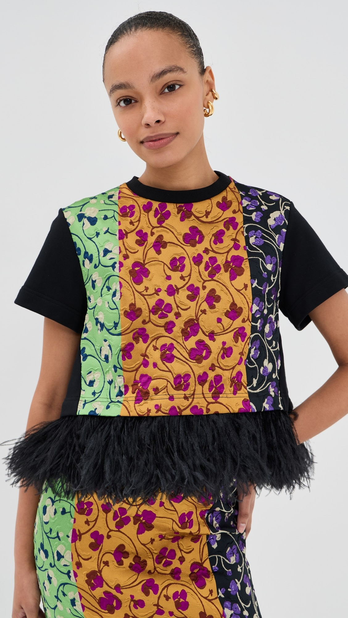 La Scala Tee with Feathers | Shopbop