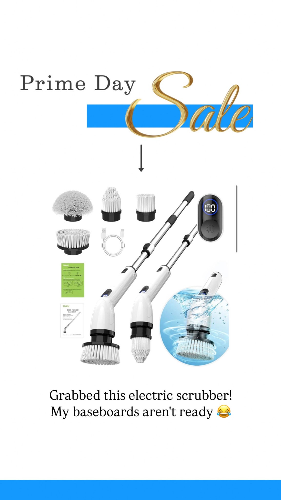 Amazon prime day deal 
Electric bathroom cleaner scrubber 

#LTKSaleAlert #LTKHome #LTKFindsUnder50