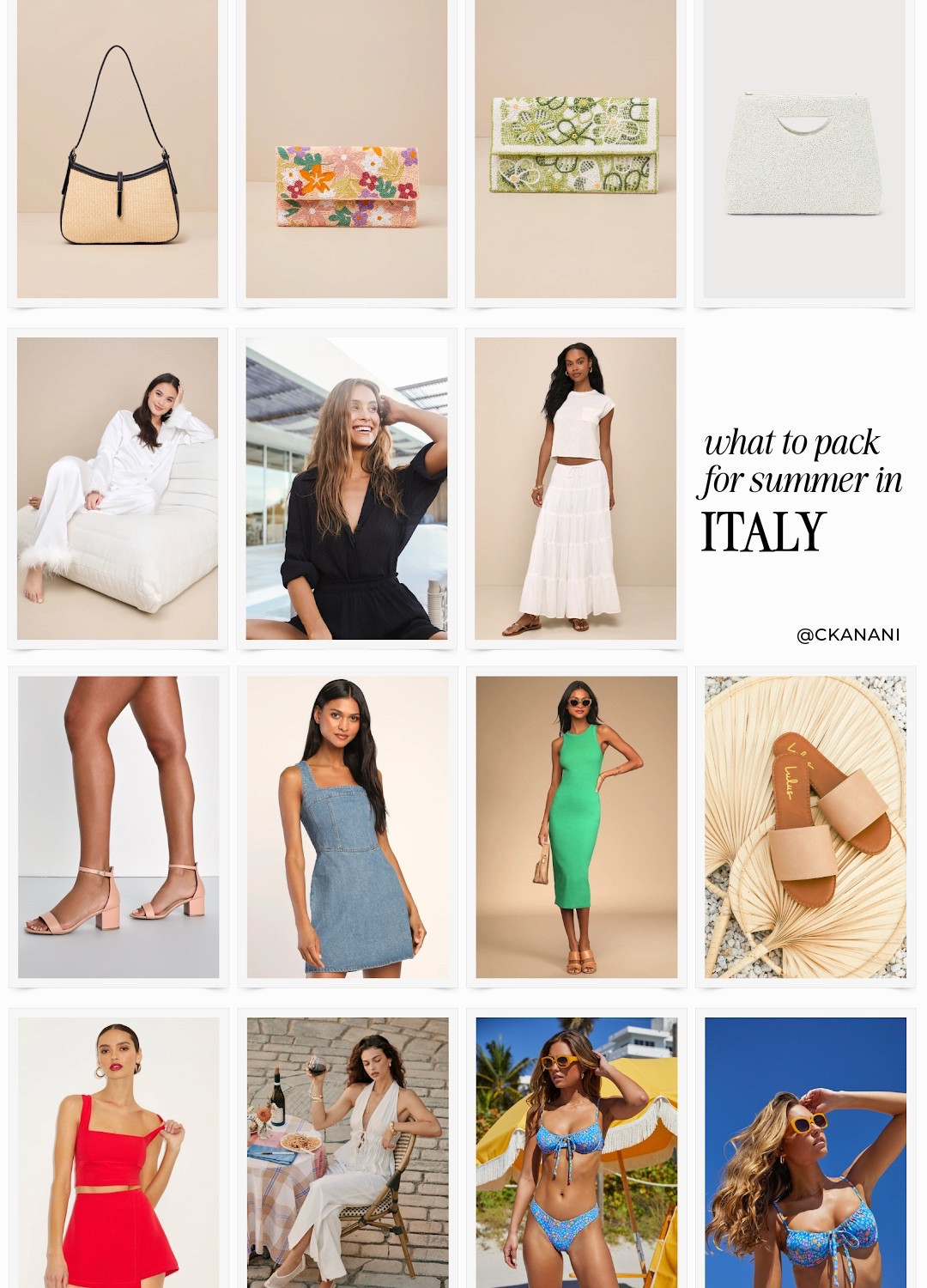 Lulus must haves
Italy outfits summer
Italy vacation outfits
Italian summer outfits
Italy styleboard
Europe outfits
What to wear in Italy
European summer outfit
Europe travel outfits
Europe outfits summer
Outfits to wear in Amalfi Coast
What to wear in Amalfi Coast
Amalfi Coast outfit ideas
Things to wear Amalfi Coast
Outfits to wear in Italy summer
Amalfi Coast aesthetic
Positano aesthetic
Europe packing list
Italy packing list



#LTKStyleTip #LTKTravel #LTKSummerEdit