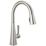 Delta Faucet Lenta Brushed Nickel Kitchen Faucet, Kitchen Faucets with Pull Down Sprayer, Kitchen Si | Amazon (US)