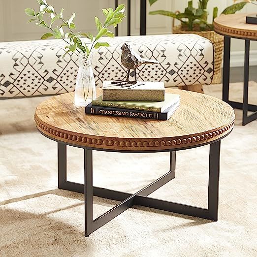 Deco 79 Couch, Living, Reception Room, Cocktail, Tea Industrial Wood Coffee Table, 30" L x 30" W ... | Amazon (US)