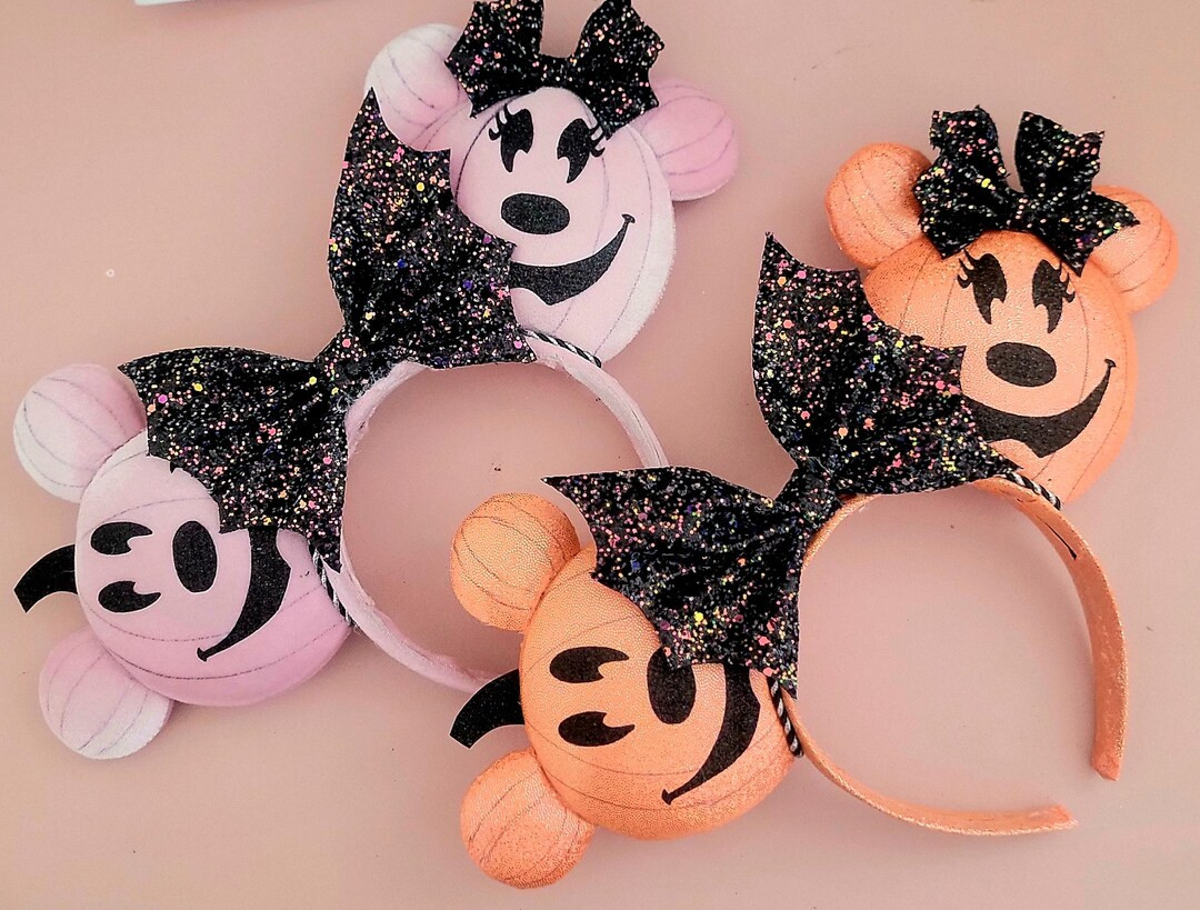 Halloween Pumpkin Disney Ears, Pink Pumpkin Ears, Orange Pumpkin Ears, Disney Halloween Ears, Hal... | Etsy (US)