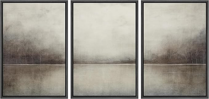 MUDECOR Framed Canvas Print Wall Art Set Abstract Landscape Nature Wilderness Illustration Modern... | Amazon (US)