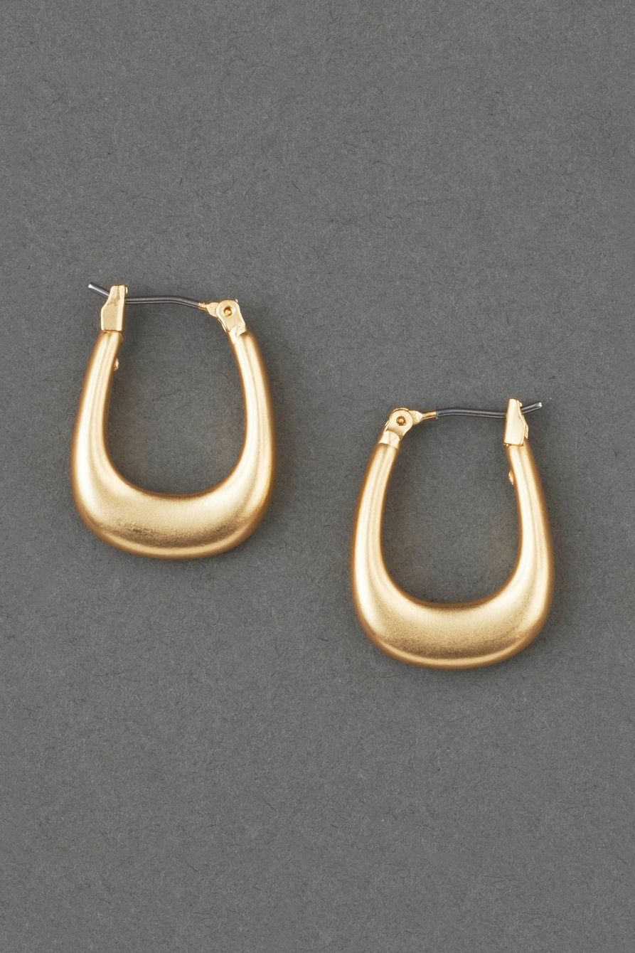 oval modern midi hoop earring | Lucky Brand