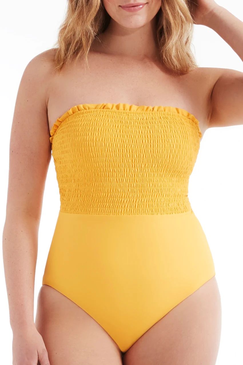 Women's Carrie Swimsuit - Smocked One Piece | Hermoza