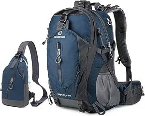 FENGDONG 40L Waterproof Lightweight Hiking,Camping,Travel Backpack for Men Women | Amazon (US)