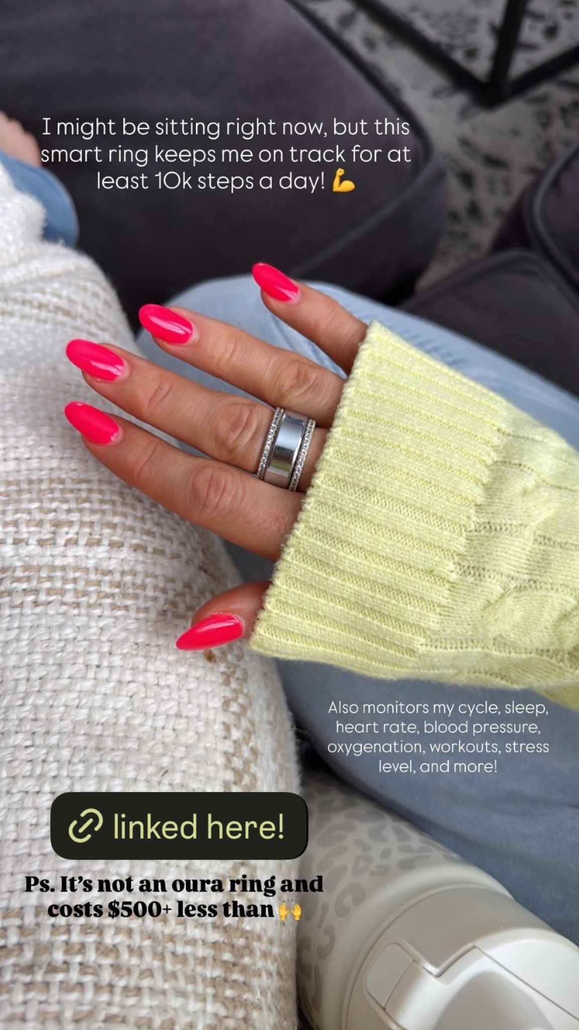 This smart ring is amazing and such an affordable option 👏 

#LTKselfcare #LTKfitnessgoals #LTKActive