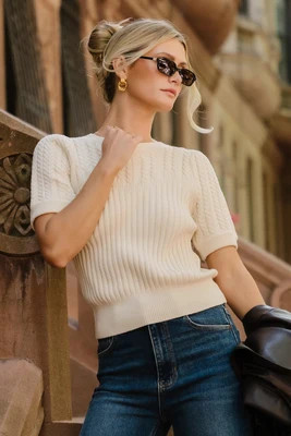 Linden Sweater Top | Ivory | Baltic Born