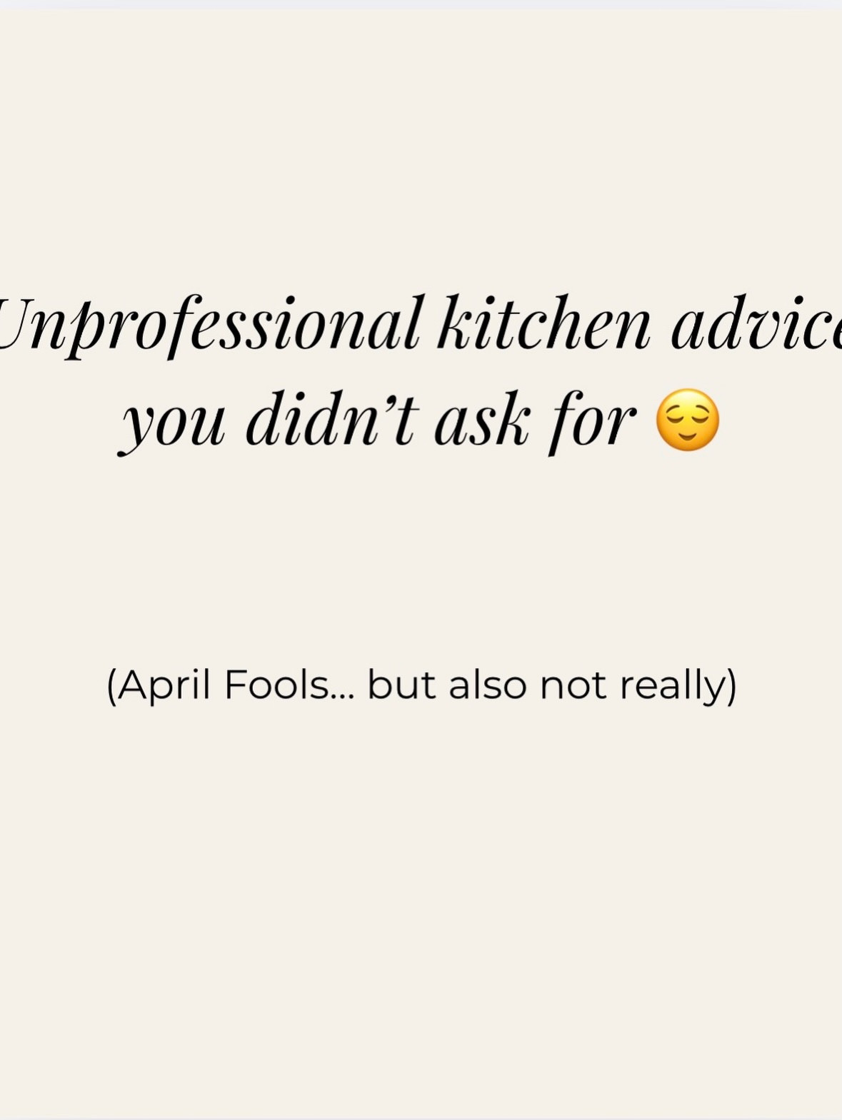 Unprofessional advice…
but somehow still correct 😌

April Fools but if you’ve ever justified an Amazon purchase like this… you get it

Tell me your most unnecessary but worth it purchase 👇

💬 Comment “LINK” & I’ll send you my ride-or-die favorites