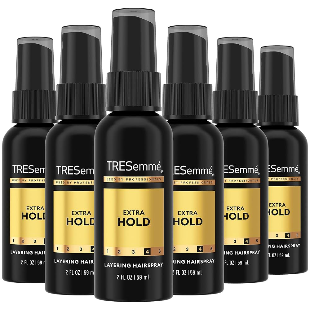 TRESemmé Travel Hairspray, Extra Hold, 6-Pack – Non-Aerosol Hair Spray for Layering, Anti-Humi... | Amazon (US)
