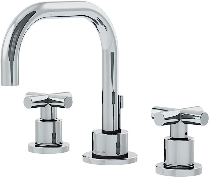 Symmons SLW-3512-H3-1.0 Dia Widespread 2-Handle Bathroom Faucet with Drain Assembly in Polished C... | Amazon (US)