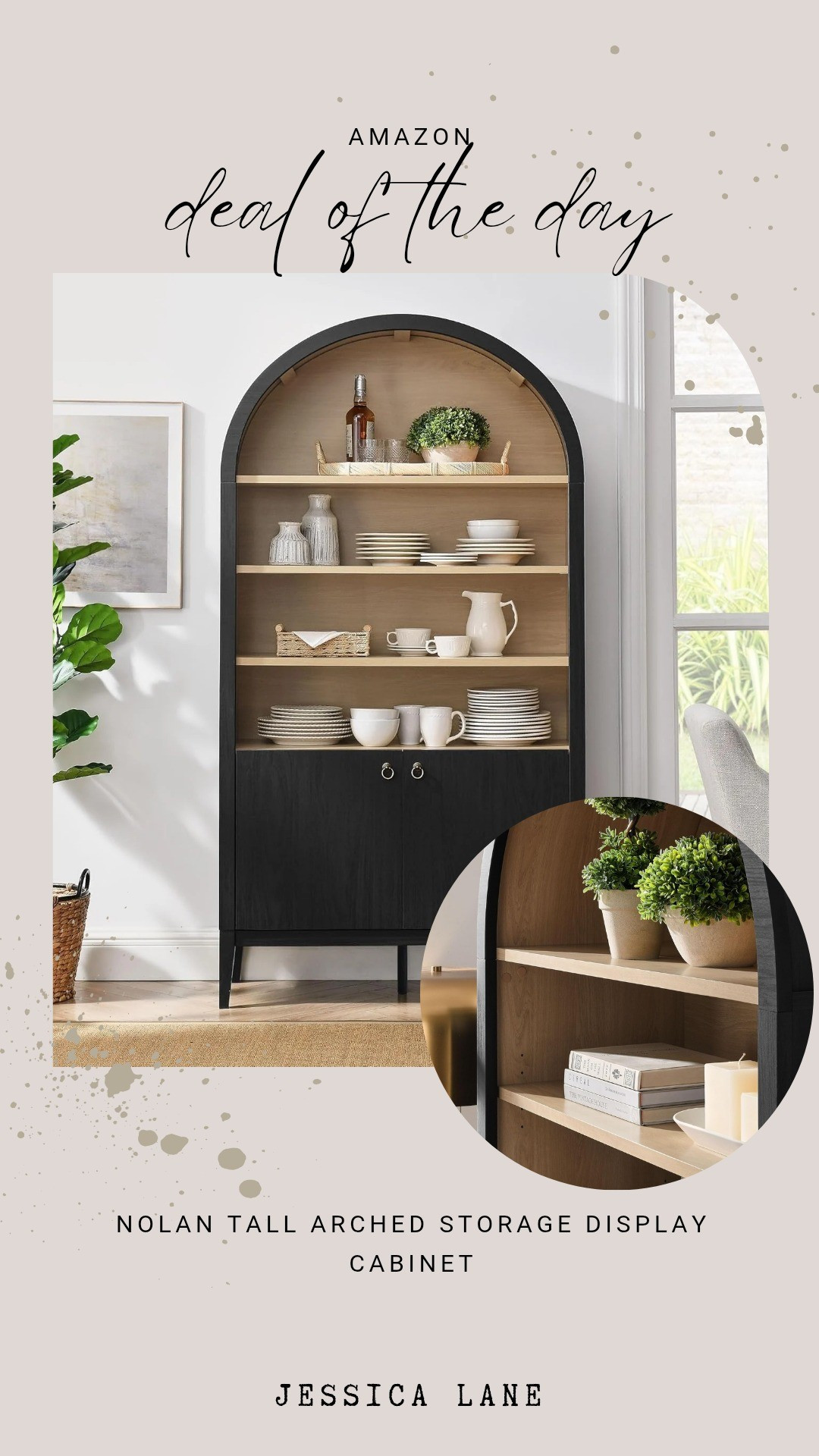 Finally found the perfect piece to showcase my favorite decor with this Nolan Tall Arched Storage Display Cabinet from 33902.png. The arched silhouette looks so high-end in person.#HomeOrganization #DisplayCabinet #InteriorDesign #AmazonDeals

#LTKSaleAlert #LTKHome