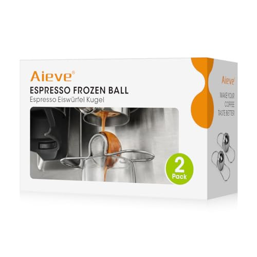 AIEVE 2 Pack Espresso Cooling Ball, Stainless Steel Frozen Ice Rock for Coffee, Espresso Accessories Extract Brew Chilling Tool Chiller Gift for Birthday, Valentine's Day, Christmas | Amazon (US)
