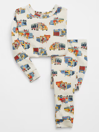babyGap 100% Organic Cotton Trucker PJ Set | Gap Factory
