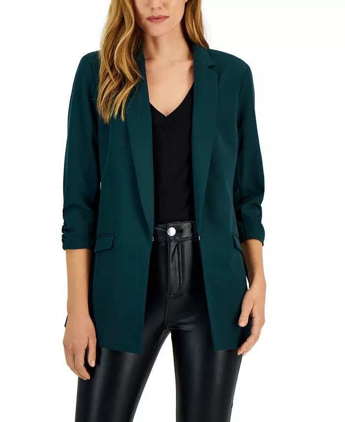 INC International Concepts Women's Menswear Blazer, Created for Macy's & Reviews - Jackets & Blaz... | Macys (US)