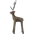 Creative Co-Op Metal Standing Deer Figures and Figurines, 13.25", Grey | Amazon (US)