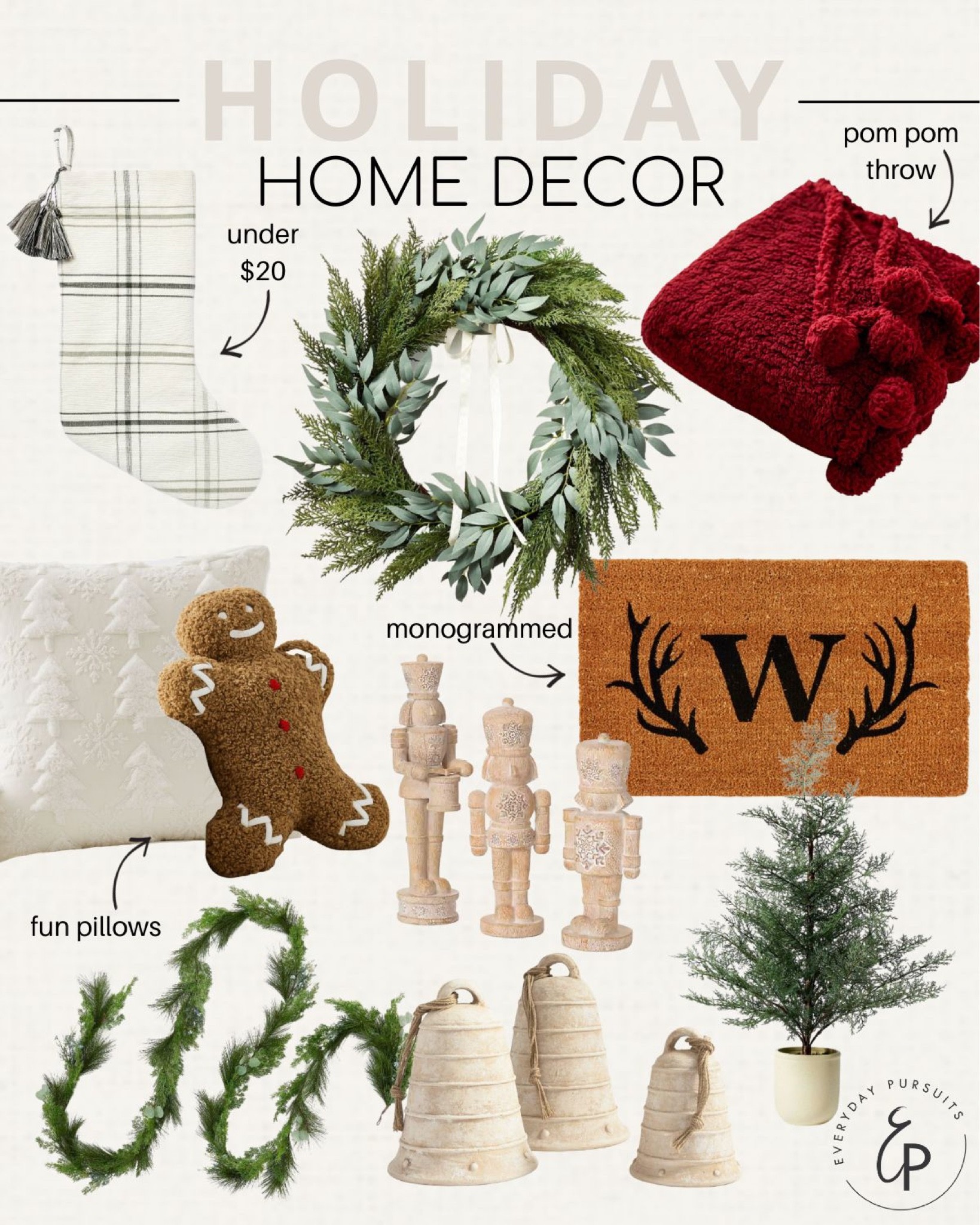 Holiday home decor - Christmas doormats - target Christmas studio McGee decor - neutral Christmas - Christmas porch - Christmas pillows and throw blankets - holiday wreath 

#LTKhome #LTKHoliday #LTKSeasonal