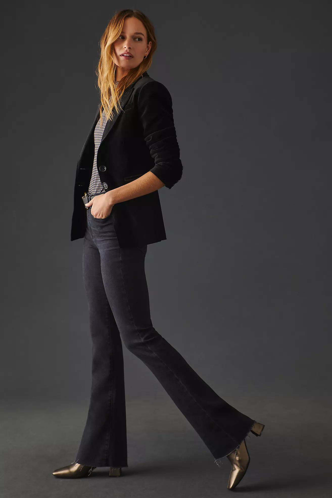 Paige Laurel Canyon High-Rise Flare Jeans | Anthropologie (US)