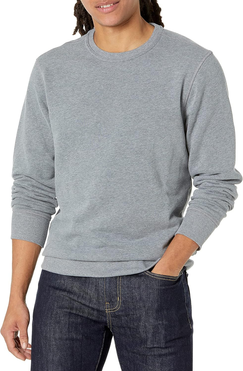 Amazon Essentials Men's Fleece Crewneck Sweatshirt (Available in Big & Tall) | Amazon (US)