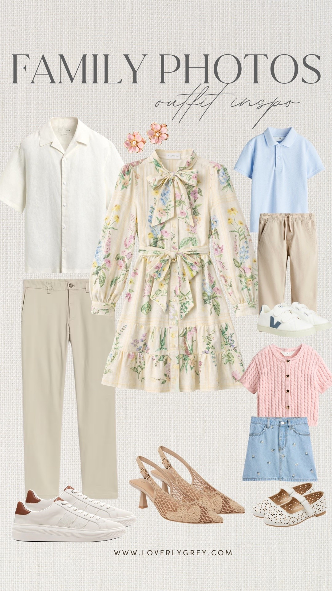 Spring family photos season is here! These pieces are so cohesive and will look beautiful in any setting. The soft colors and timeless styles are perfection!

Loverly grey, spring family photos outfit ideas, coordinating family outfits, spring outfit ideas

#LTKSeasonal #LTKspring #LTKmomlife