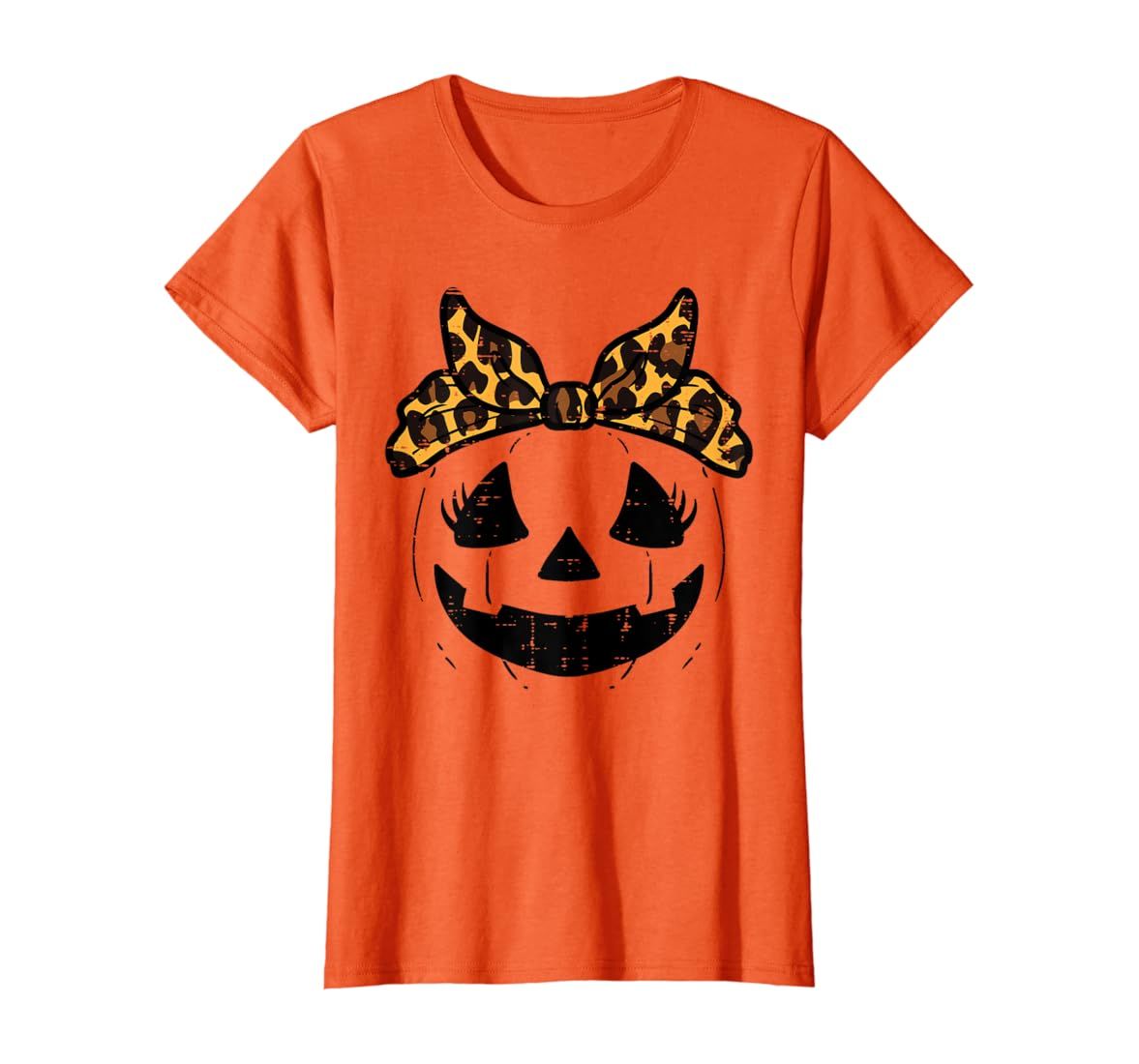 Halloween Pumpkin Face Cute Costume Girls Kids Toddler Youth T-Shirt | Amazon (US)