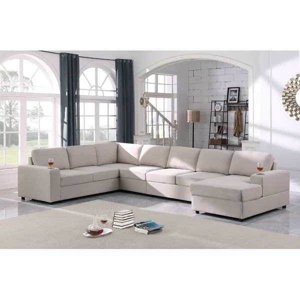 Redwater 6 - Piece Upholstered Chaise Sectional | Wayfair North America