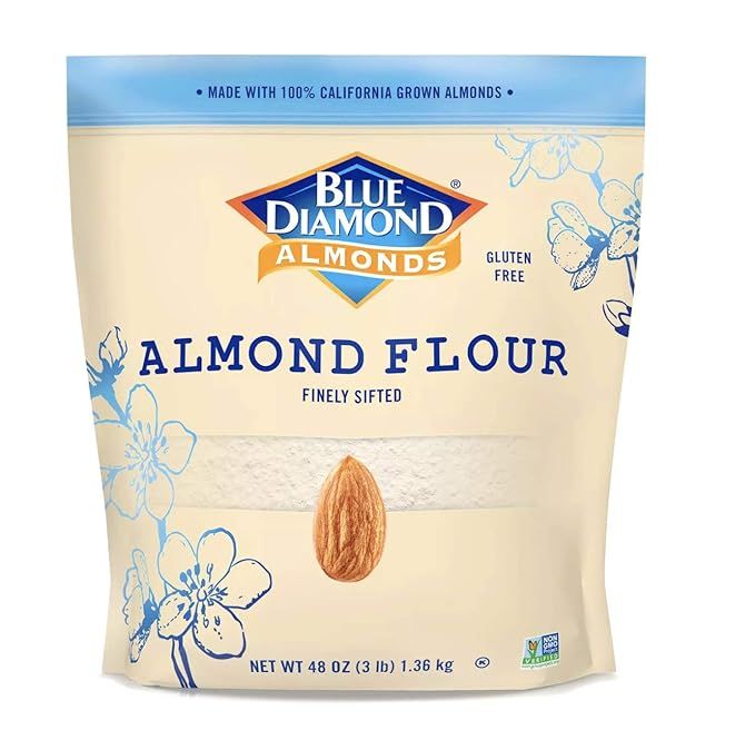 Blue Diamond Almond Flour, Gluten Free, Blanched, Finely Sifted 3 Pound bag | Amazon (US)