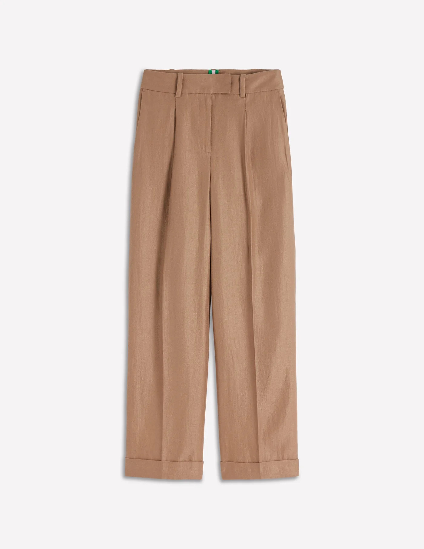 Chiswick Crop Linen Trousers-Ivory | Boden UK