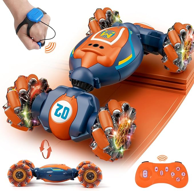 Gesture Sensing RC Stunt Car - Boys Toys Age 6-8-12, 4WD Hand Controlled Remote Control Twist Car... | Amazon (US)