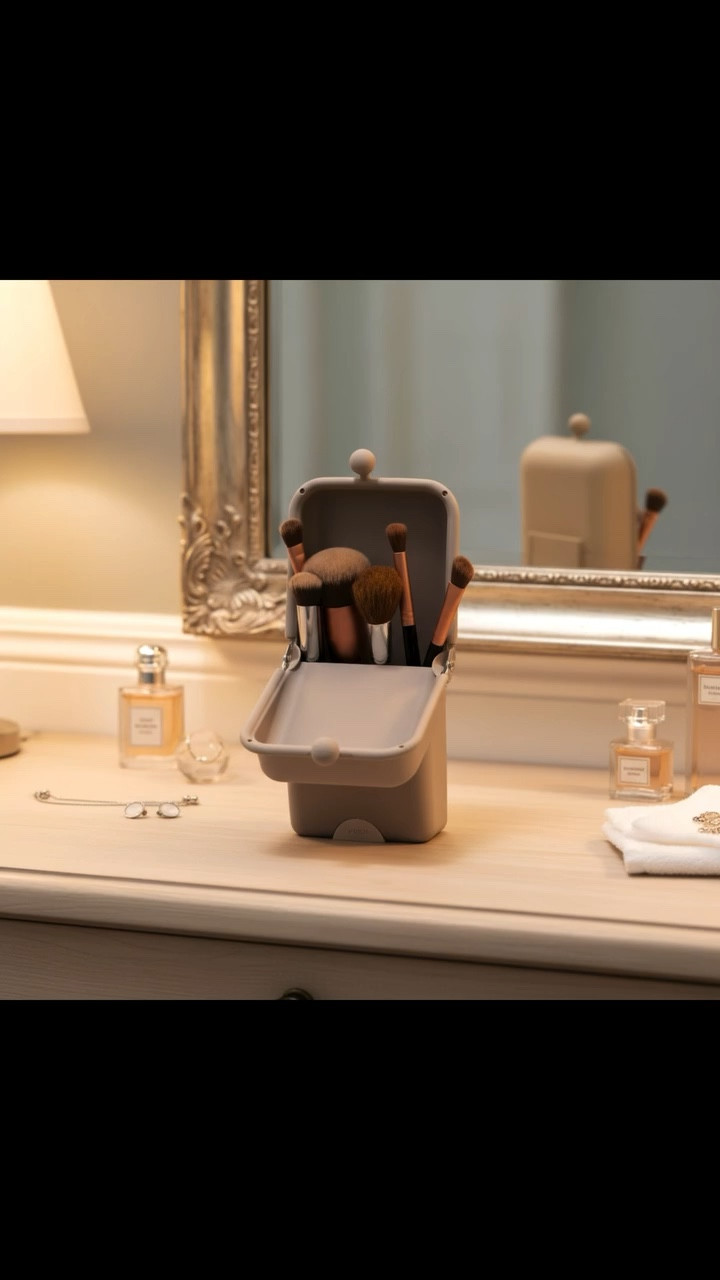 If you are looking to carry variety of makeup brushes then this brush holder is for you @apartment.1101 
It is large enough to not only fit longer, thinner brushes but also wider, thicker ones. 
The suction base is an amazing feature I didn’t realize I needed. It prevents tipping and Doubles as a Phone Stand! Now that is awesome 👏 
The case is lightweight, easy to clean and looks nice
No More Digging Around 🖌️
Link
https://a.co/d/485PZl1

#brushes #brushholder #rjkunjan #2026 #travel

#LTKBeauty #LTKTravel #LTKU