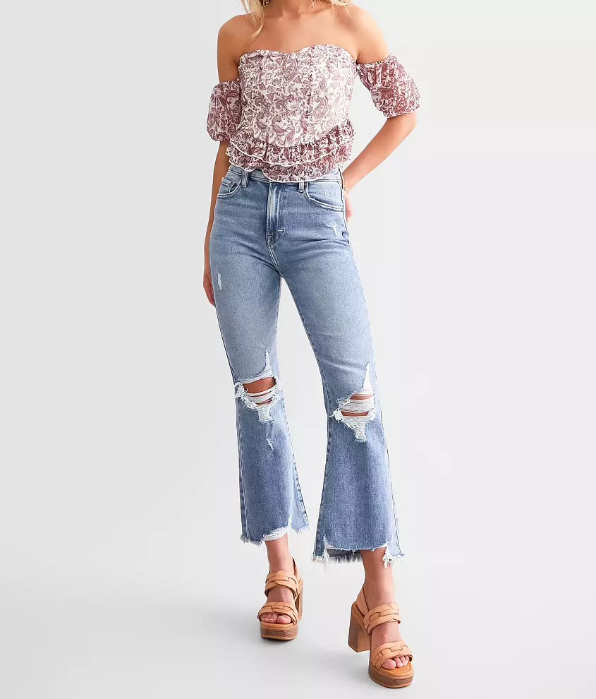 Happi Cropped Flare Stretch Jean | Buckle