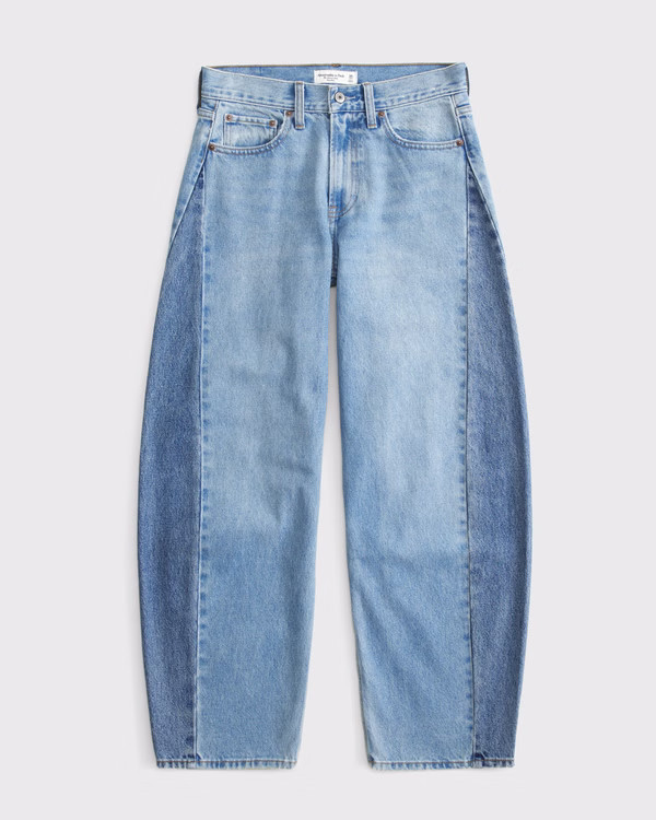 Women's Mid Rise Barrel Jean | Women's Clearance | Abercrombie.com | Abercrombie & Fitch (US)
