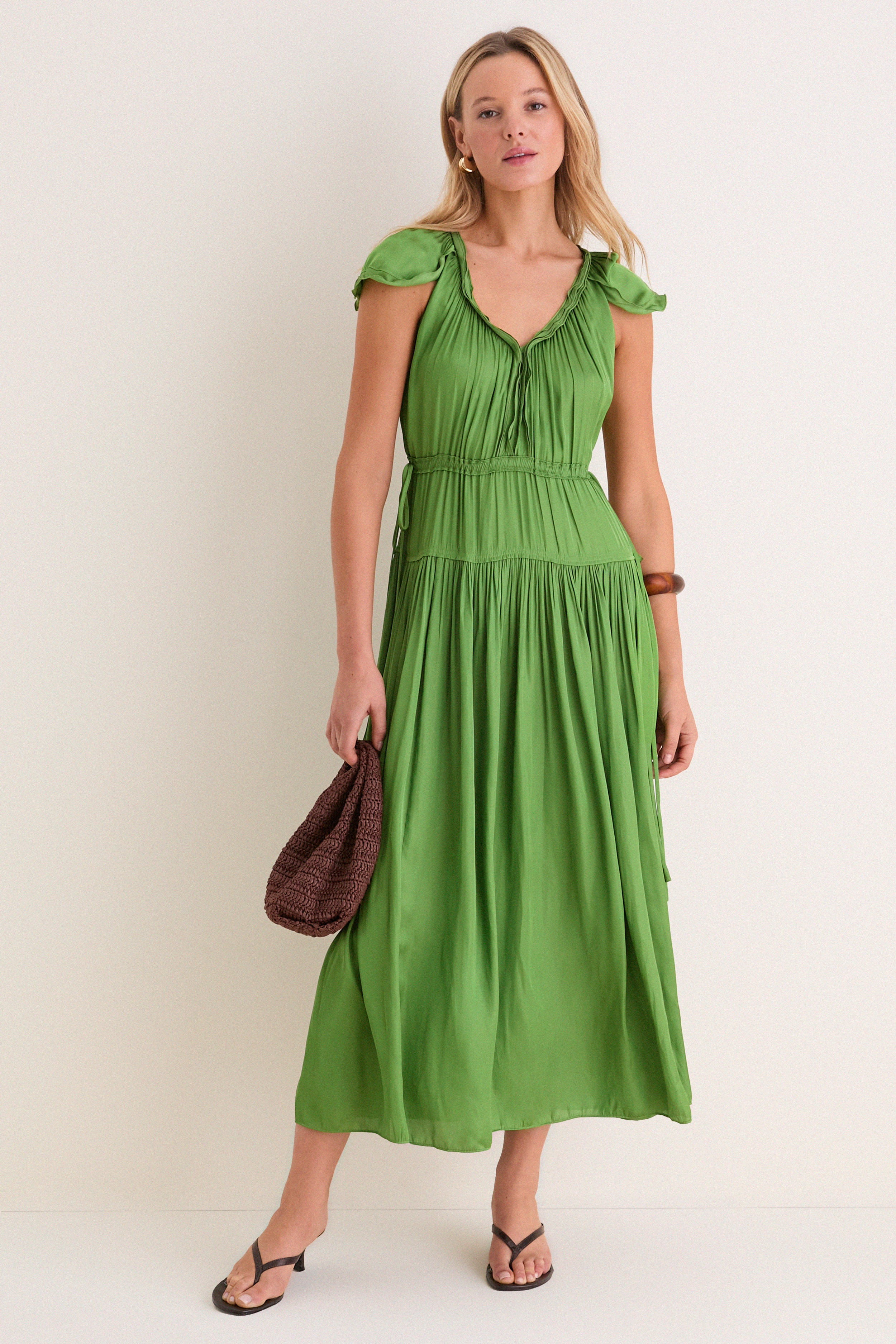 Cactus Sienna Pintuck Maxi Dress | Tuckernuck (US)