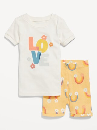 Unisex Snug-Fit Printed Pajama Set for Toddler & Baby | Old Navy (US)