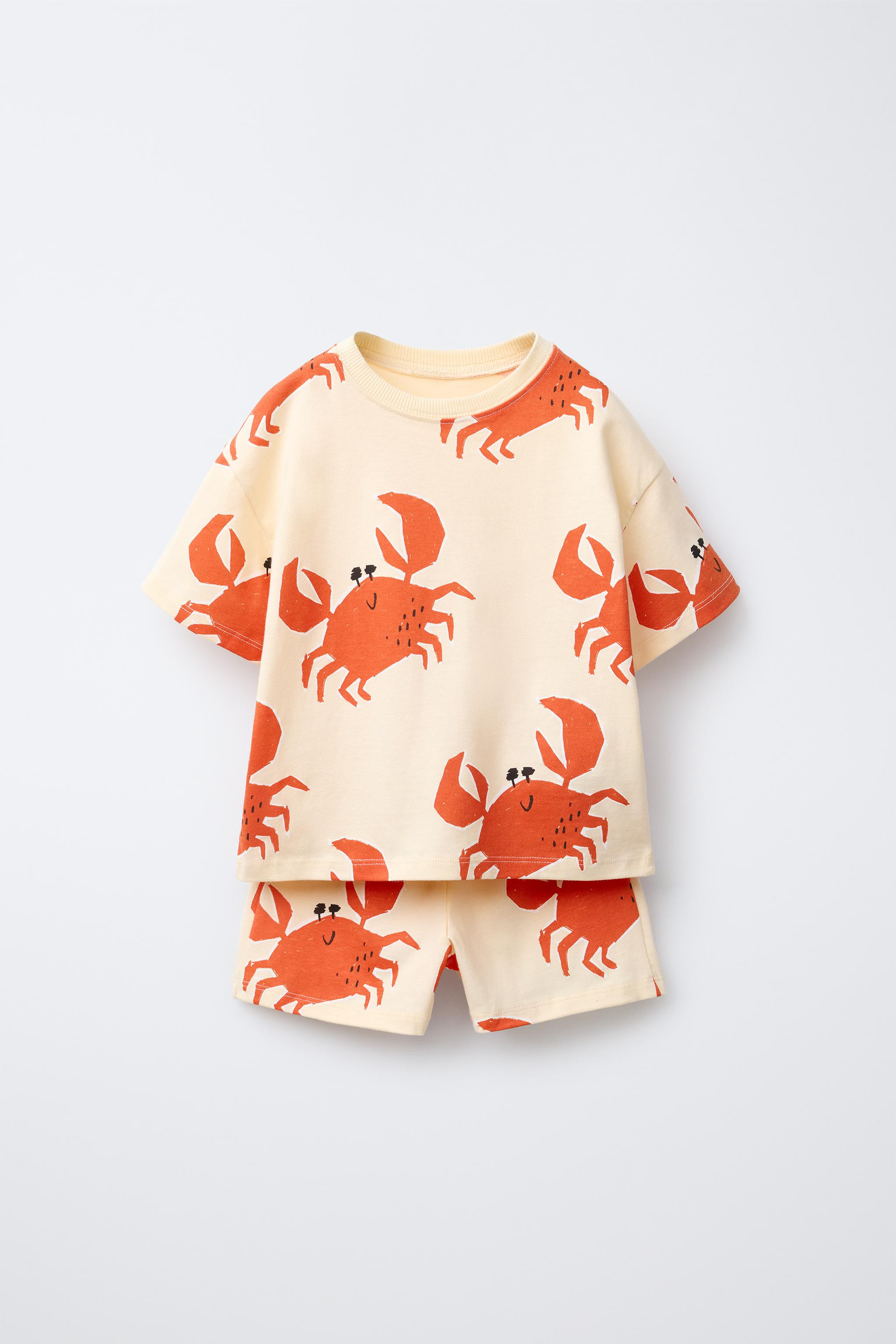 CRAB JOGGING T-SHIRT AND SHORTS SET | Zara US