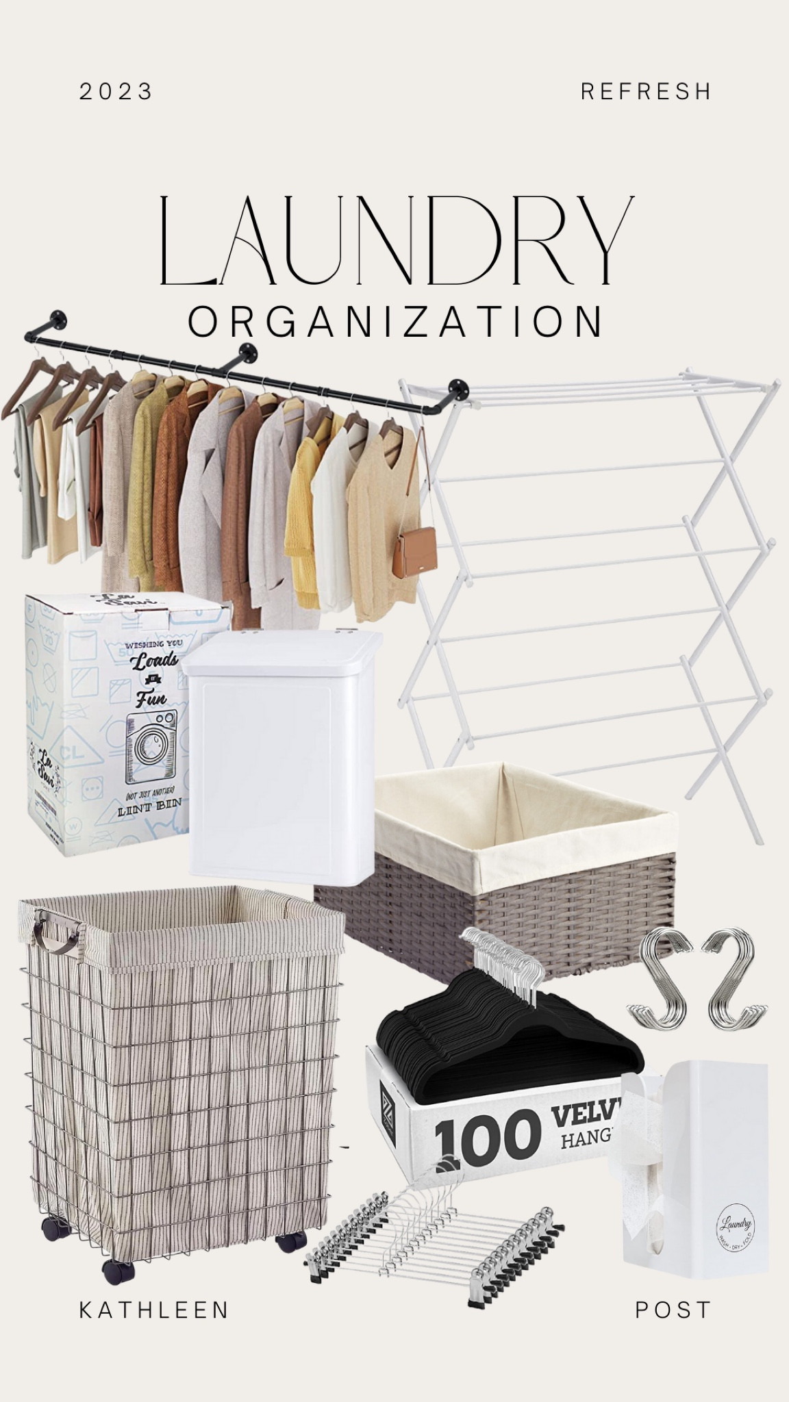 Laundry Organization - my must have items! #kathleenpost #laundry #organization