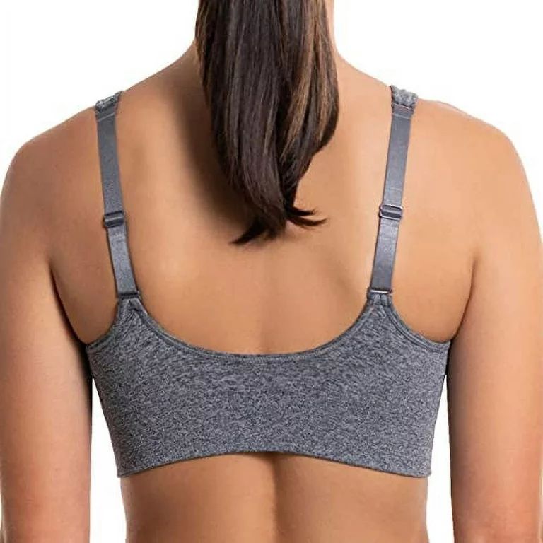 PUMA Performance Women's Seamless Sports Bra 2 Pack Convertible (Black/Dark Heather Grey, S) | Walmart (US)