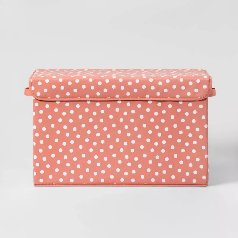 Large Rectangle Dot Storage Bin Rose Pink - Pillowfort™ | Target