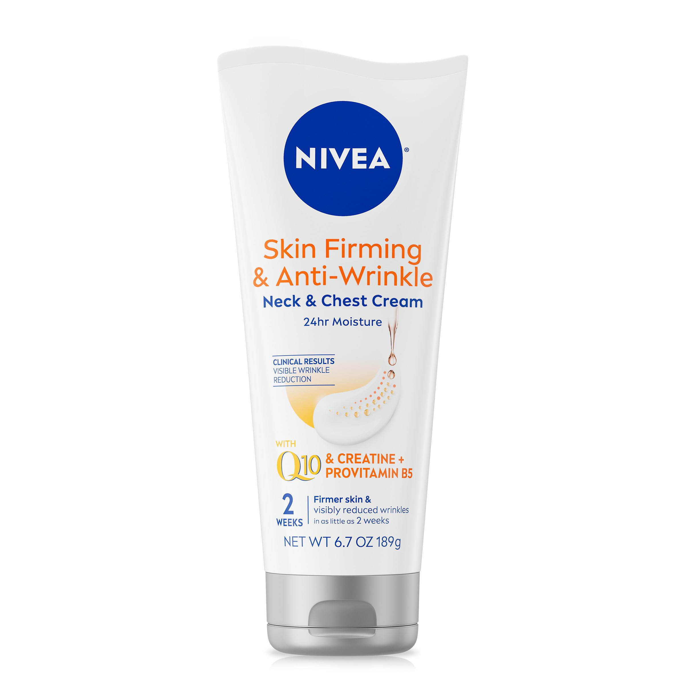 NIVEA Skin Firming & Anti Wrinkle Neck & Chest Cream with Coenzyme Q10, Creatine and Provitamin B... | Amazon (US)