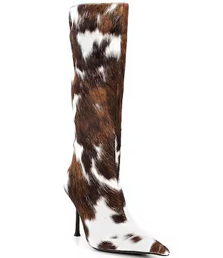 Jeffrey Campbell Darling-2F Cow Print Calf Hair Tall Boots | Dillard's | Dillard's