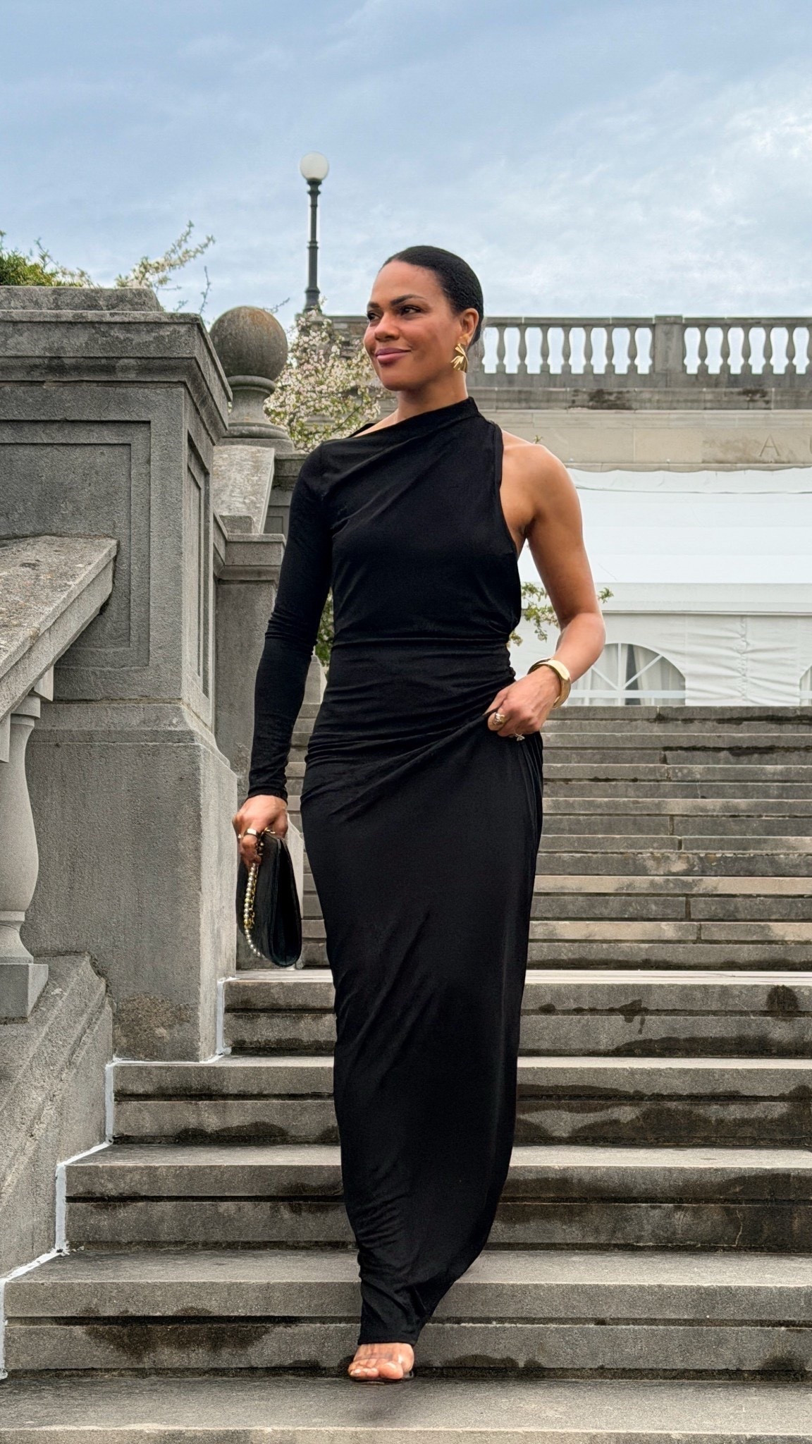 Went to a black tie wedding and wore this dress- it’s LONGGGG so if you’re not tall you’ll need a hem! I got it last minute and I’m 5’4” and had to hold my dress like this the whole time 😂😂😂 also I am due to exchange the Chanel bag- I’m SO GLAD I did the rental because I’ve taken this bag to every single event I’ve been to the last month! LIP COLOR: 590 blushing berry. Liner: mocha mousse and brown caramel 



#LTKWedding #LTKootd #LTKOver40