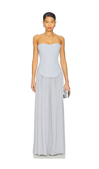 Jenny Gown in Blue Dusk | Revolve Clothing (Global)