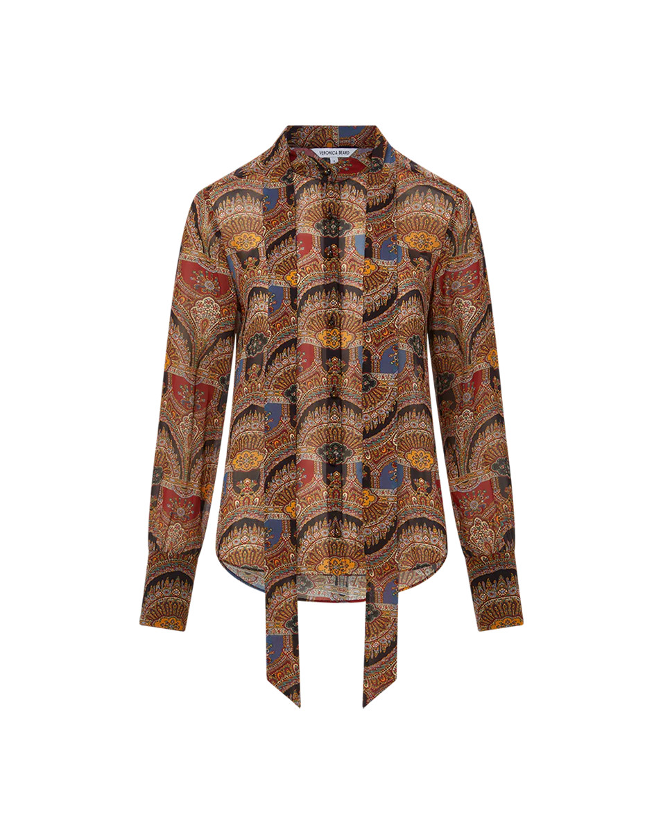 Elaine Silk Bow Blouse | Veronica Beard